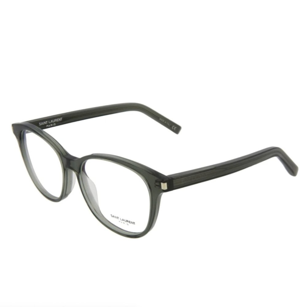 Saint Laurent Transparent Grey Round Eyeglasses!